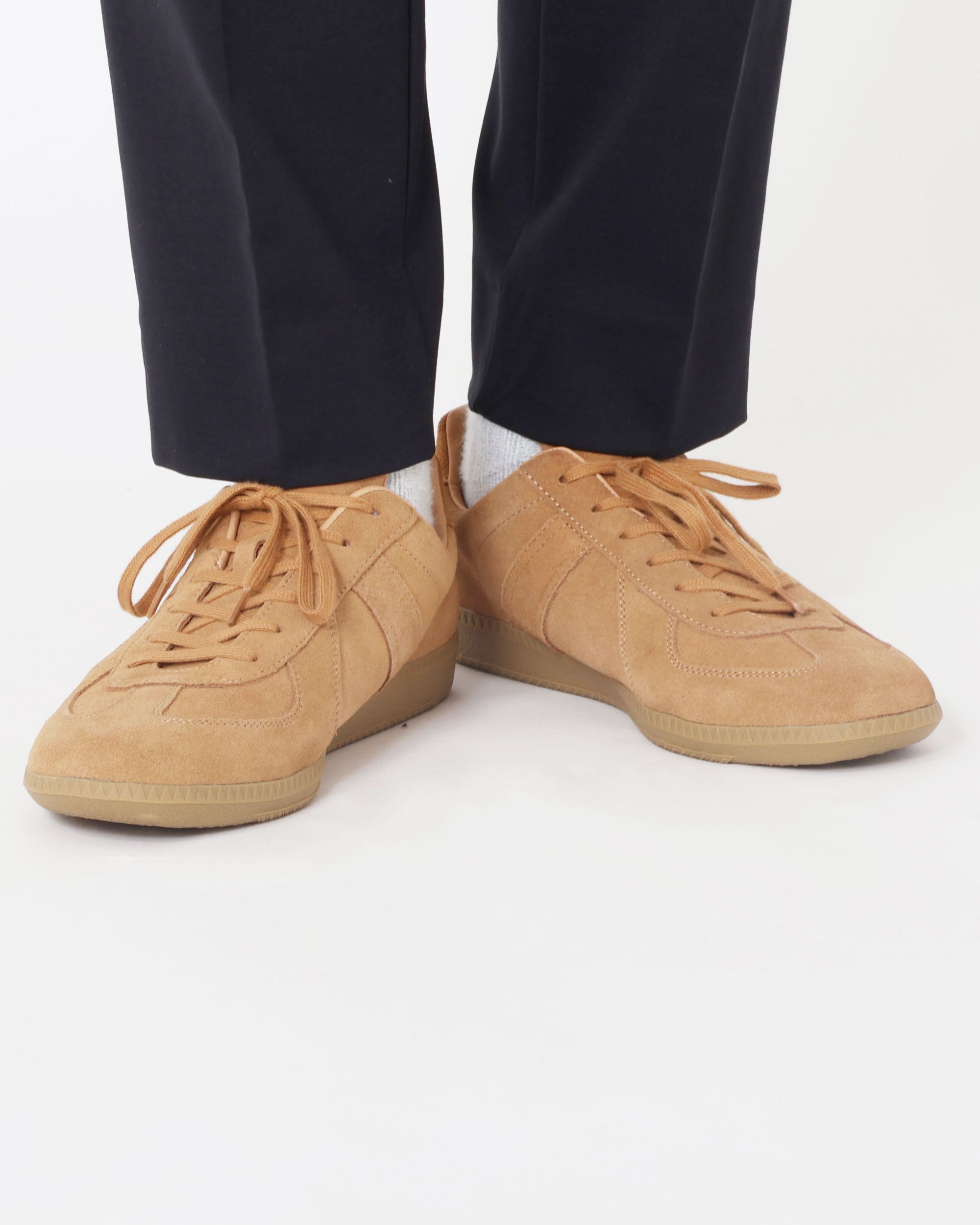 GERMAN TRAINER レースアップ スエードスニーカー 42104 / SUEDE LEATHER / ブラウン