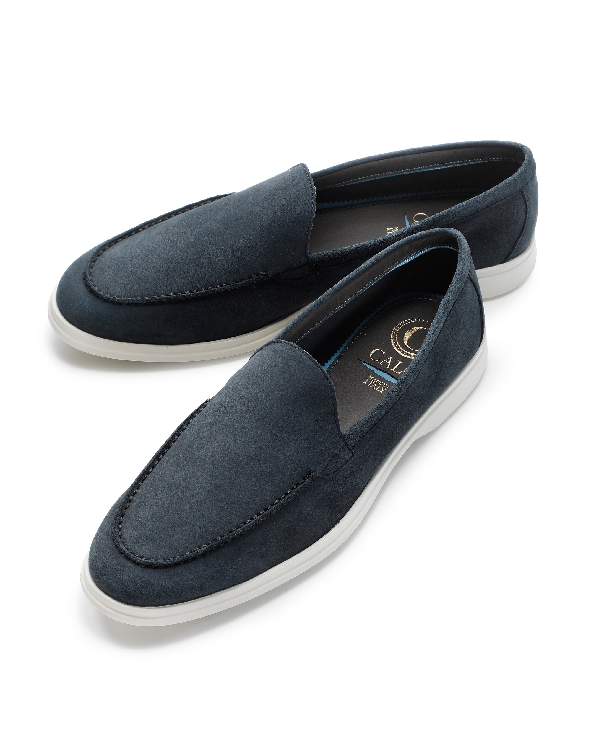 MEDITERRANEO Slip-on in camoscio di vitello / Blu navy