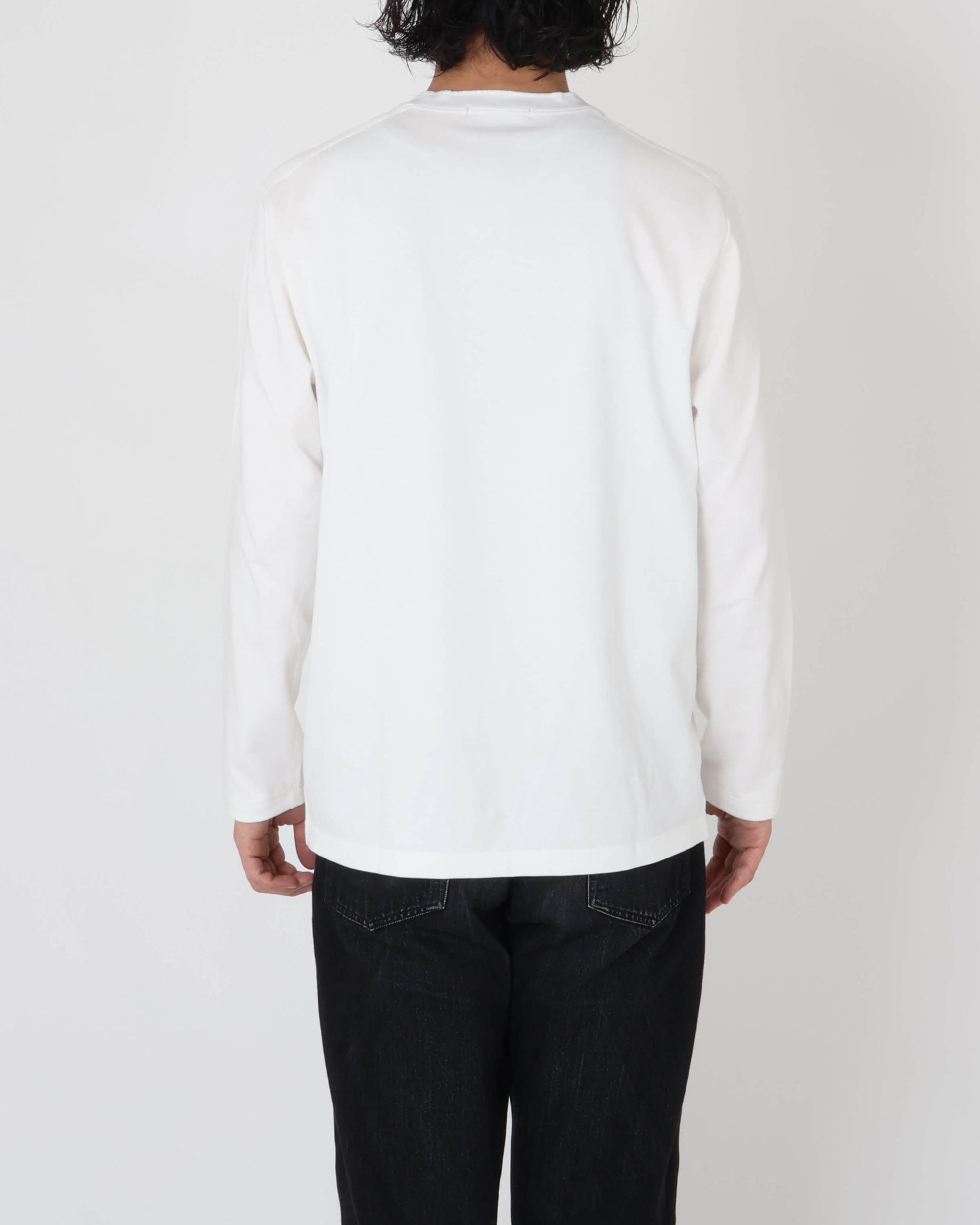 SUVIN GIZA HENRYNECK L/S / Bianco