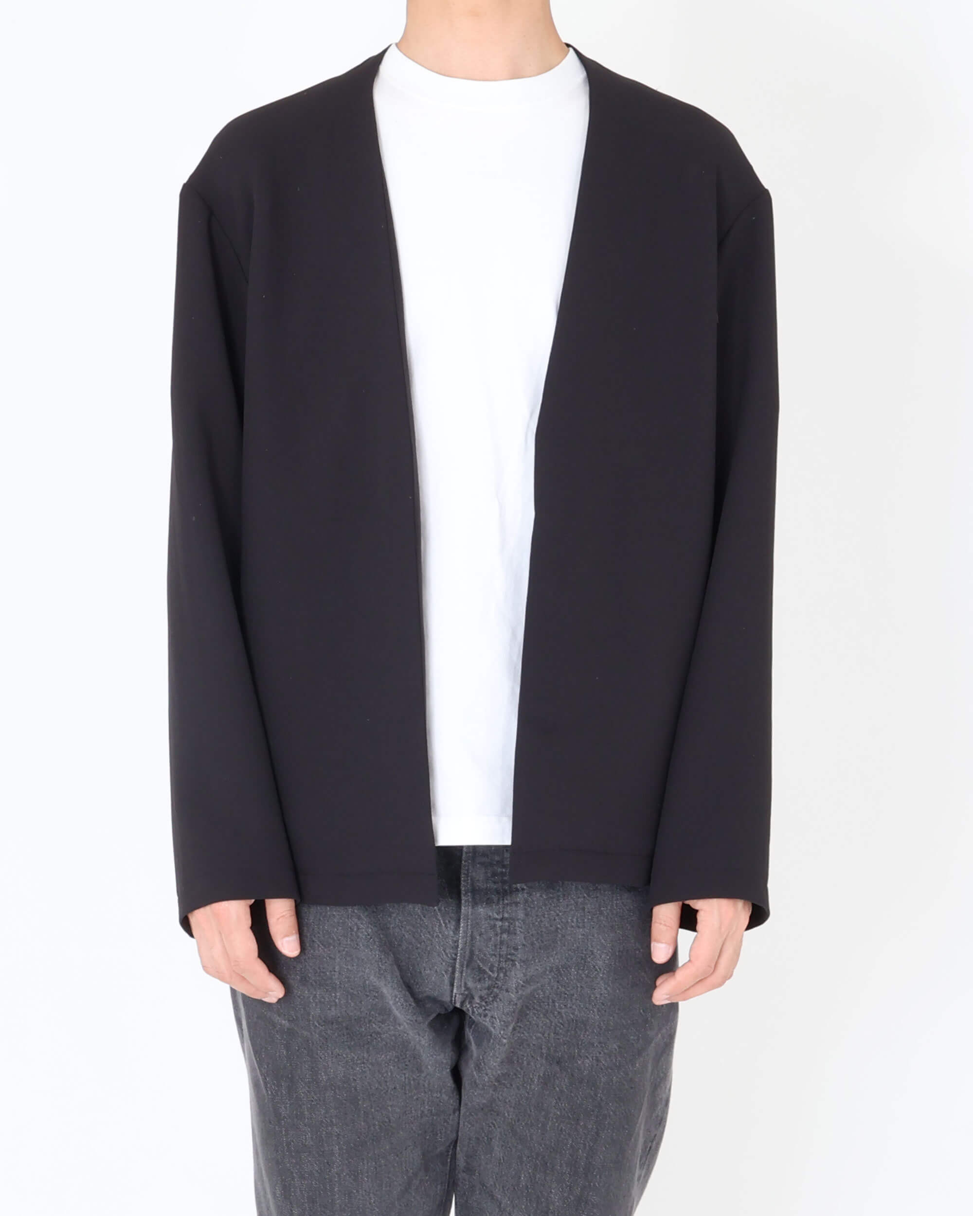 BL-IS-AS-0-001 CARDIGAN senza bottoni / nero