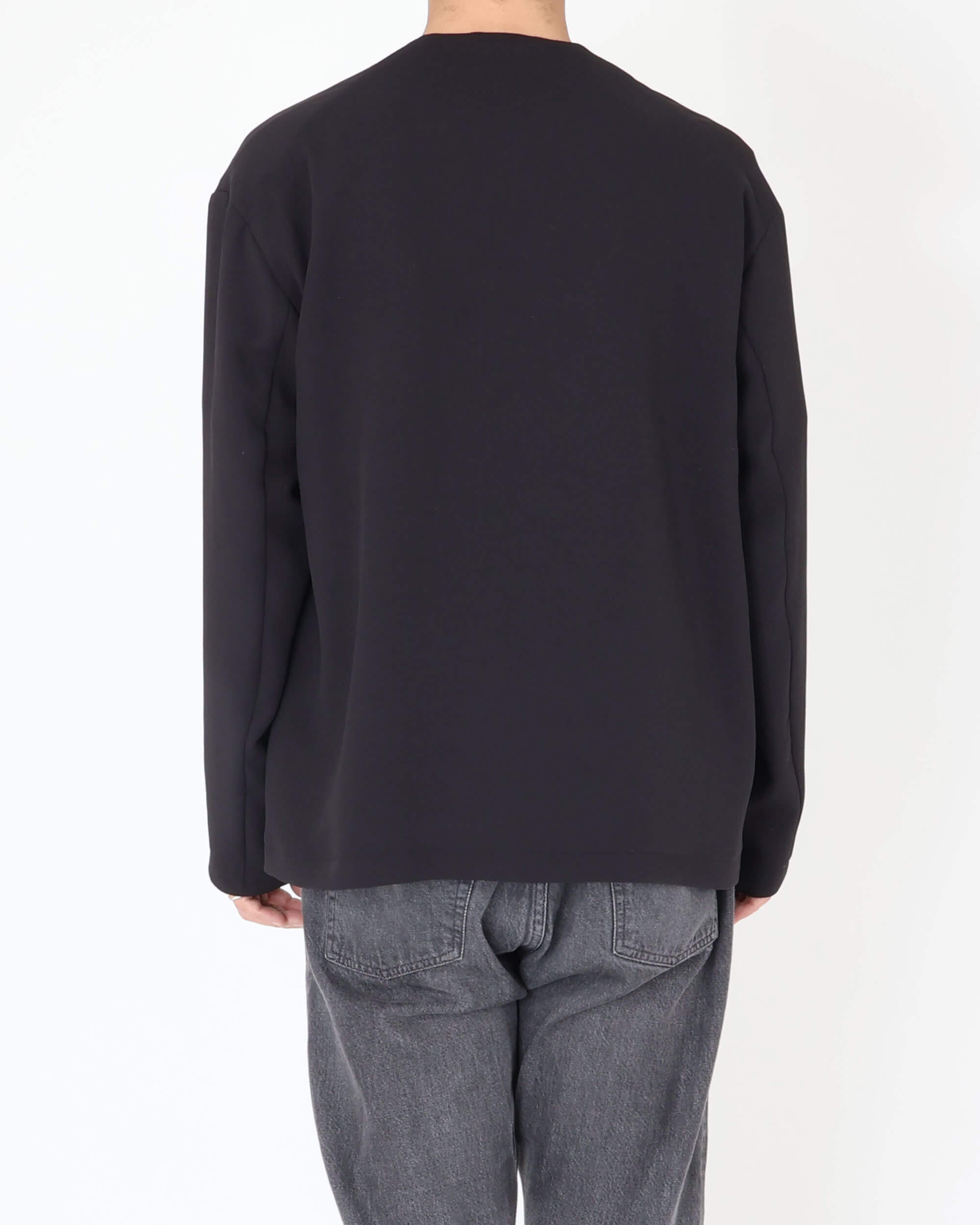 BL-IS-AS-0-001 CARDIGAN senza bottoni / nero