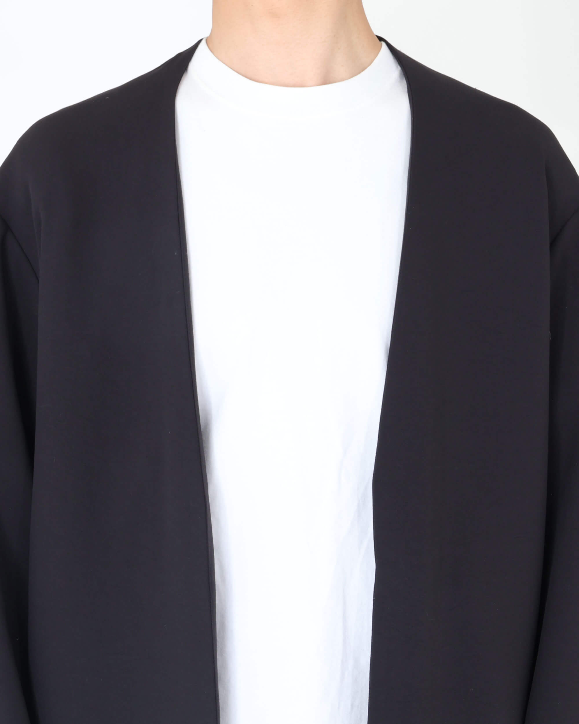 BL-IS-AS-0-001 CARDIGAN senza bottoni / nero