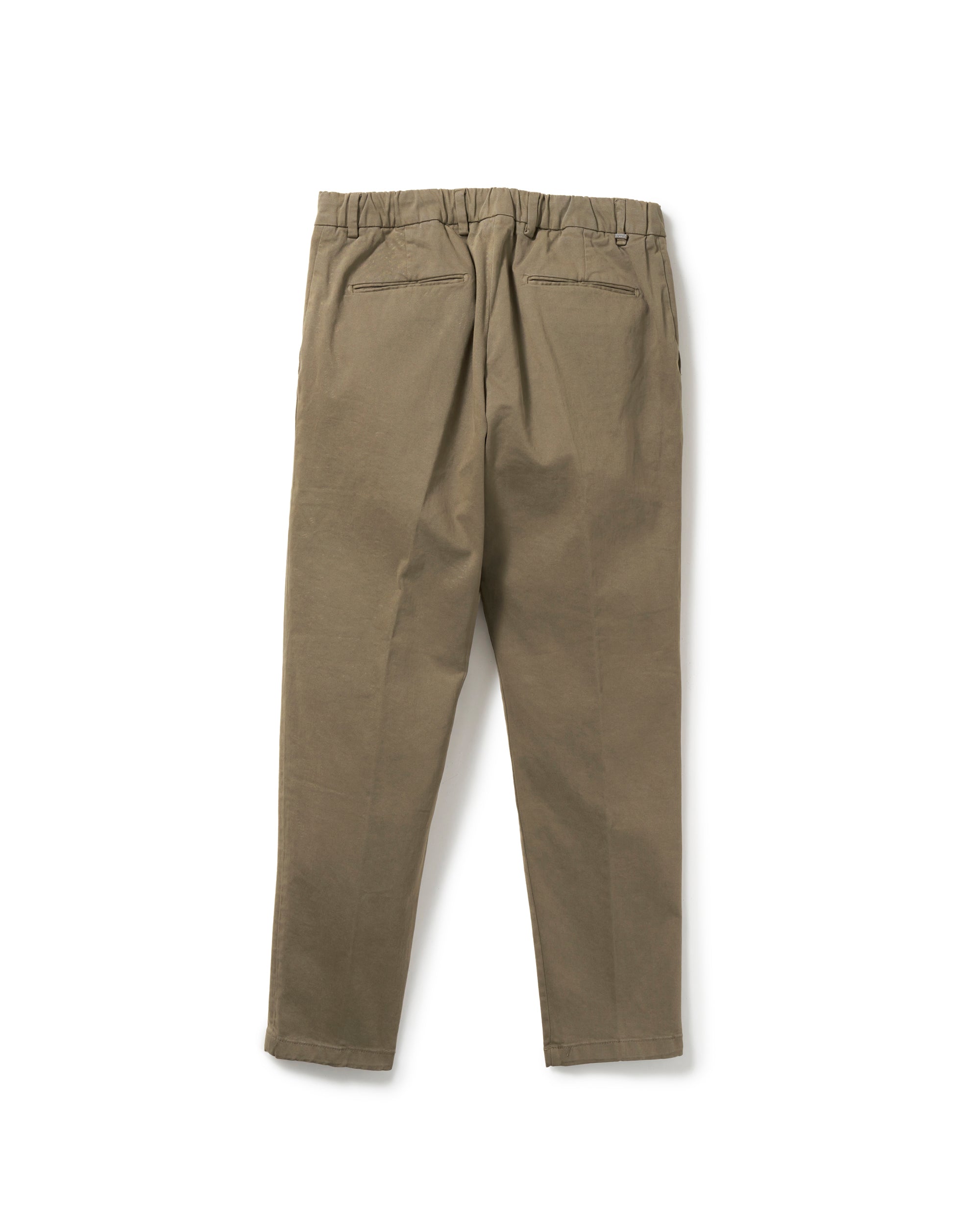 RICCARDO(リカルド) 1プリーツ コットンストレッチ シャーリングパンツ / カーキ