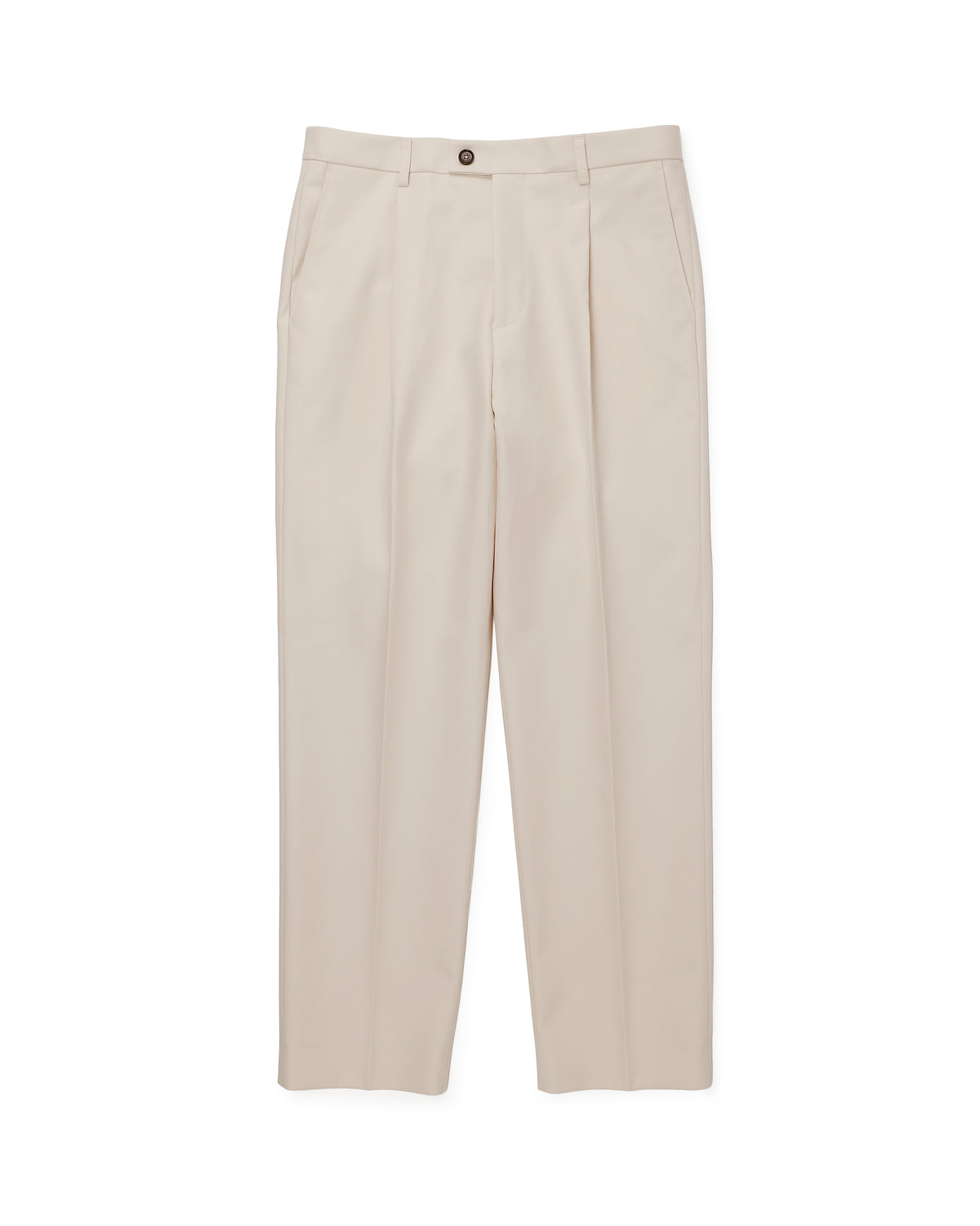 SANDY Pantaloni con una pince in twill di cotone / Panna