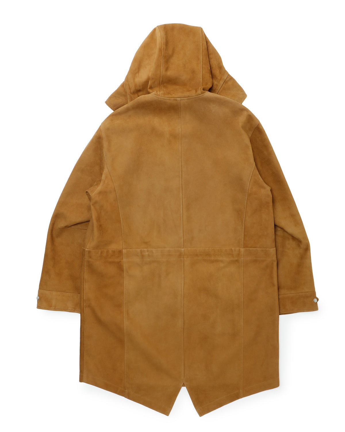 FOCUS(フォーカス) シルバーZIP SPレザー スエードモッズコート / キャメル