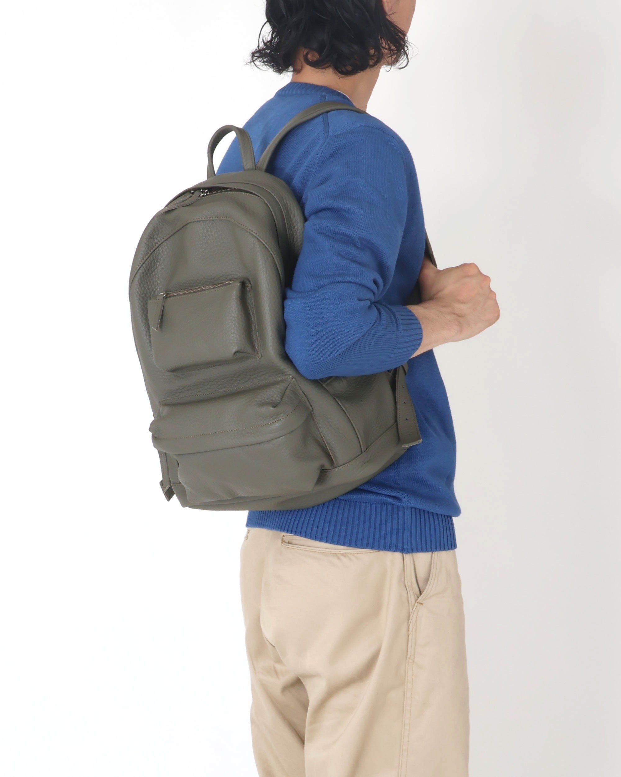 LEATHER BACK PACK TAURUS(タウラス) / オリーブ