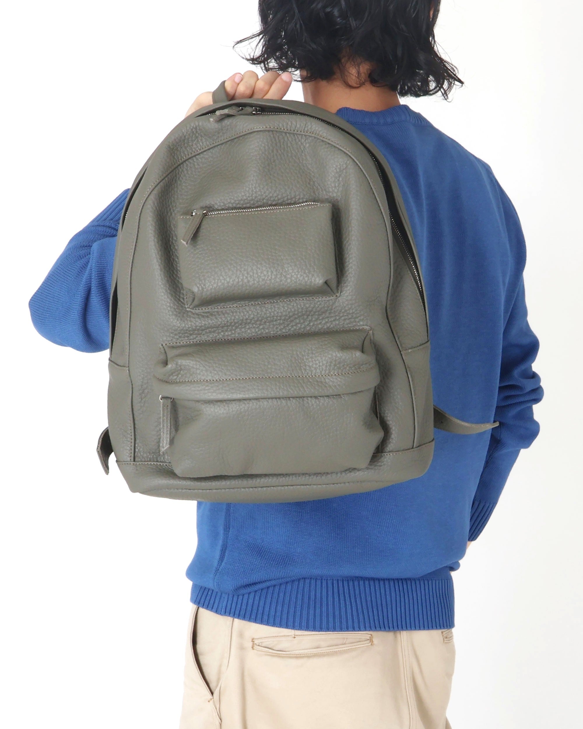 LEATHER BACK PACK TAURUS(タウラス) / オリーブ