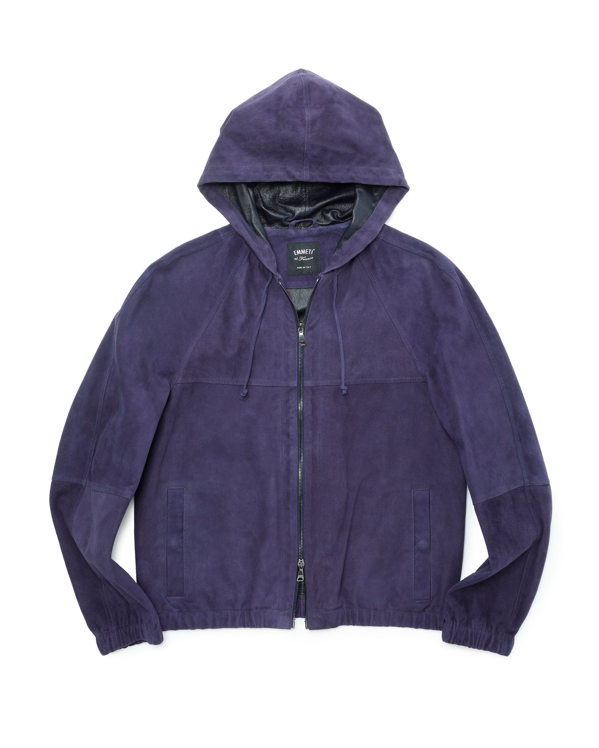 JAYDON SFOD（ジェイドン スフォデラータ） ガンメタルZIP ゴートスエード アンライニング フーディー / オーベルジン