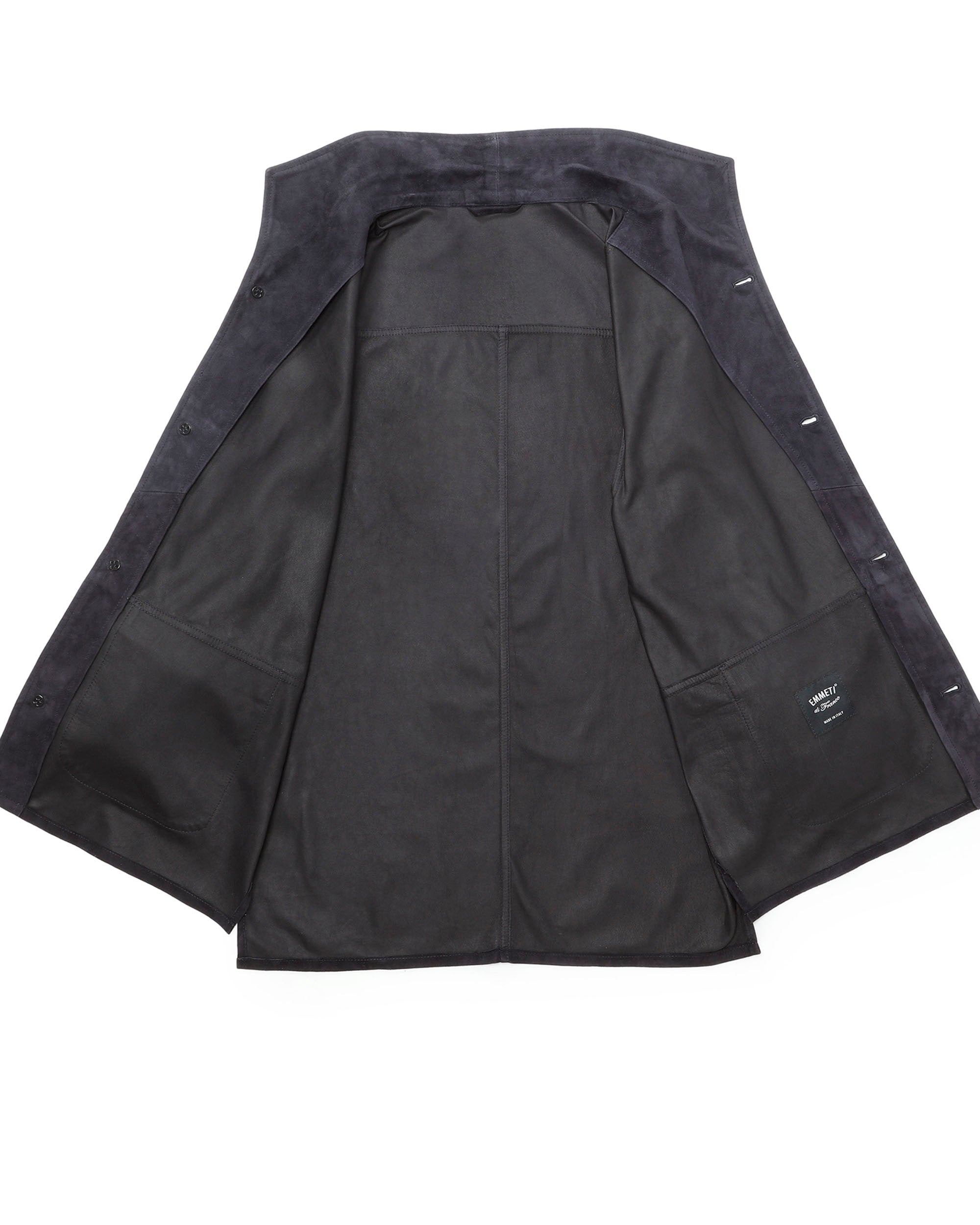 COLE（コール） ゴートスエード アンライニング チョアジャケット / ダークネイビー