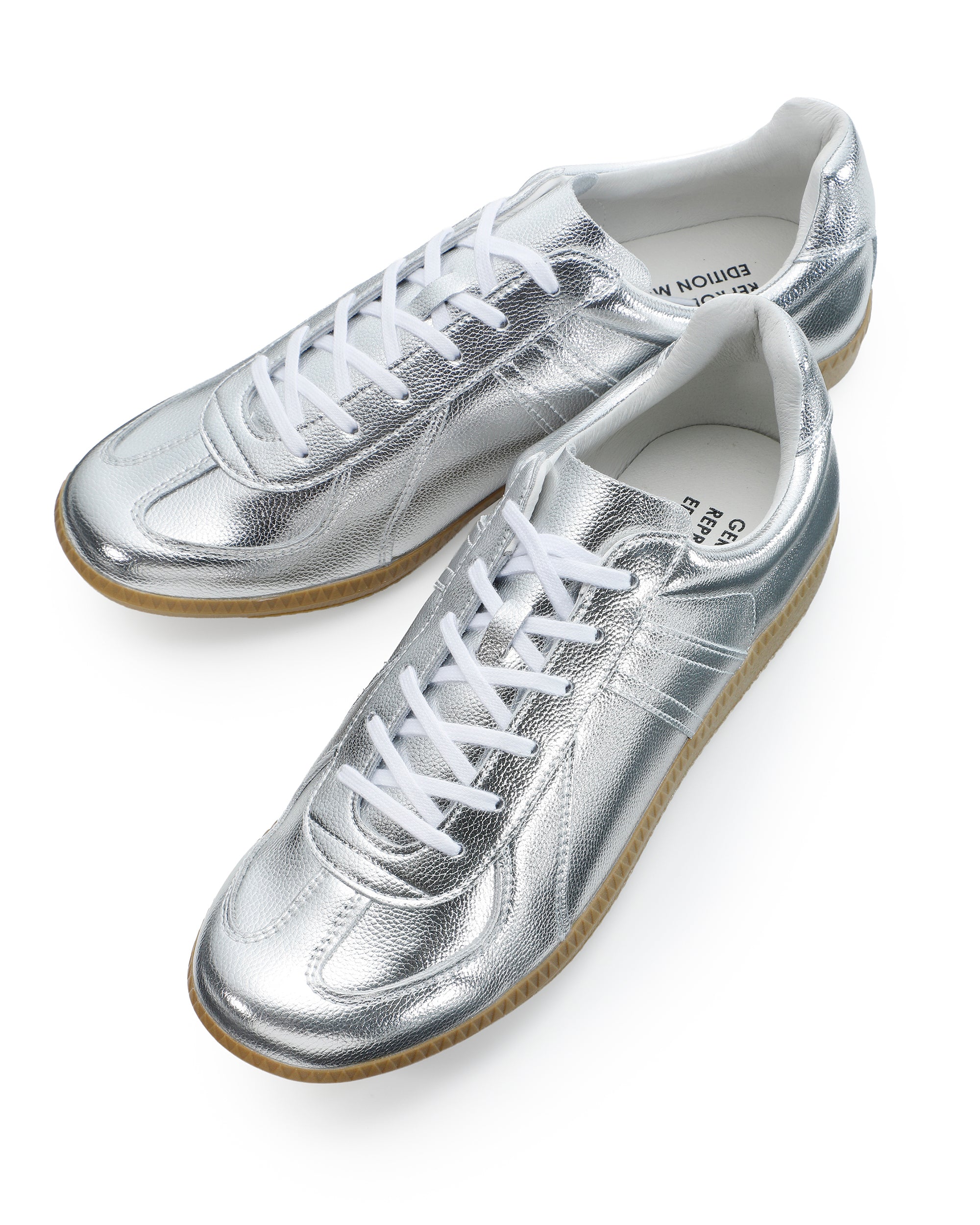 GERMAN TRAINER レースアップ スニーカー 42500 / ACTION LEATHER / シルバー