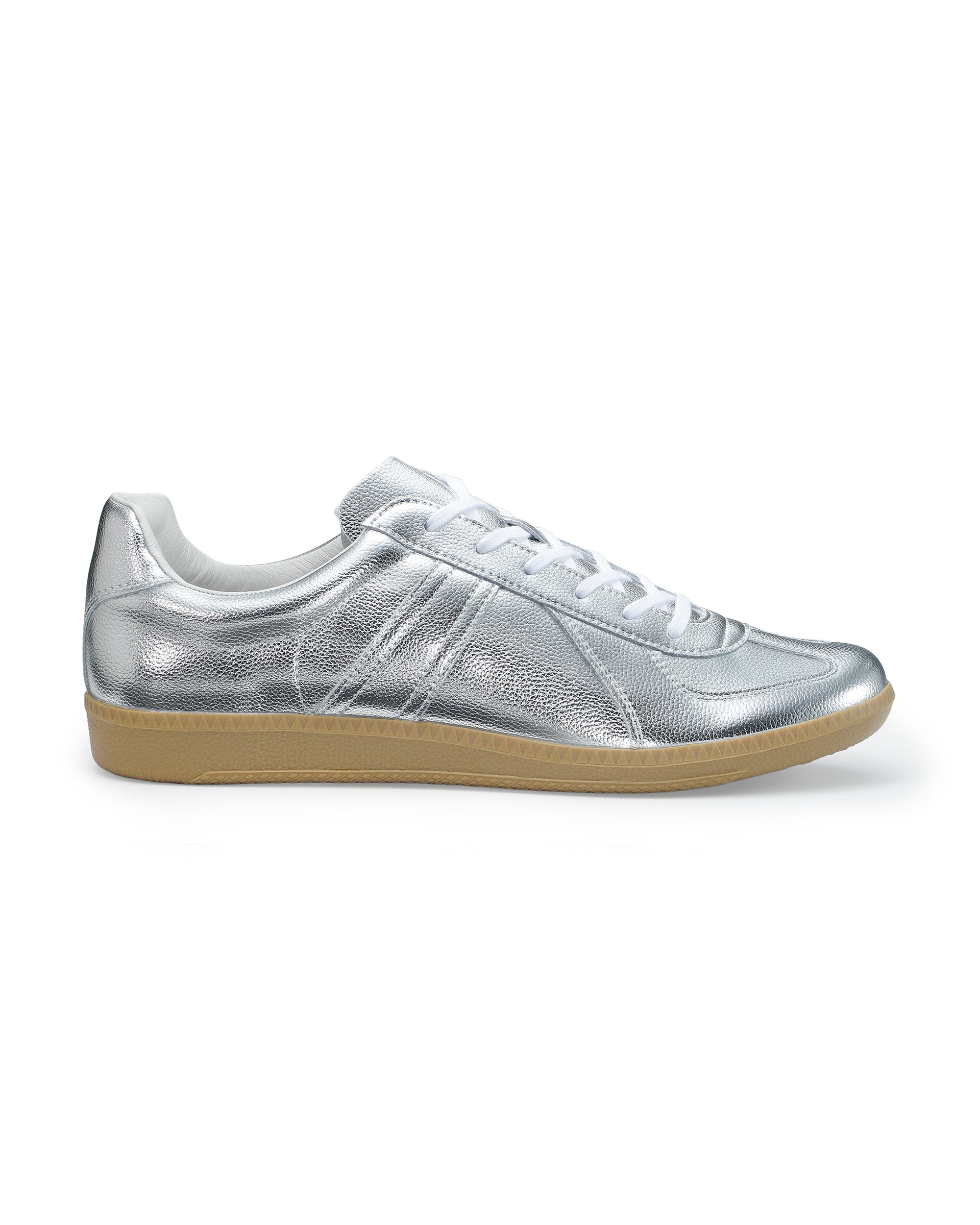 GERMAN TRAINER レースアップ スニーカー 42500 / ACTION LEATHER / シルバー