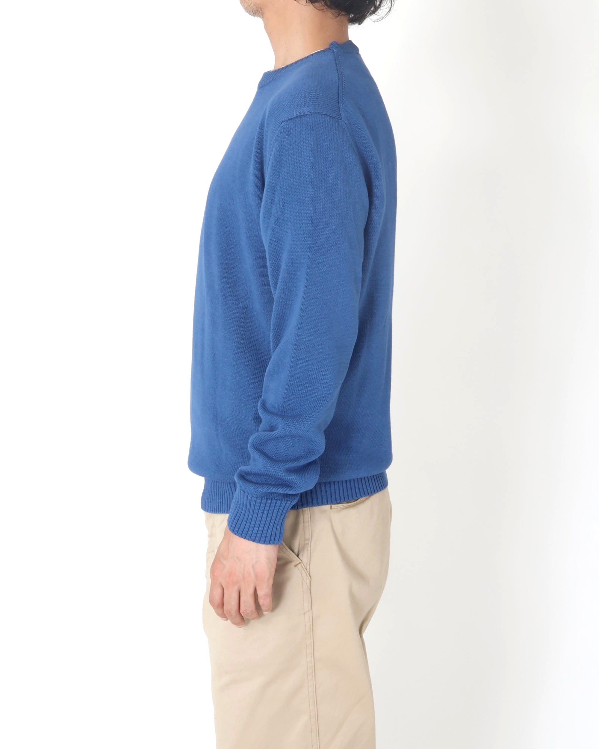 SUPERSOFT EGITTOコットン ミドルゲージ クルーネックニット L/S