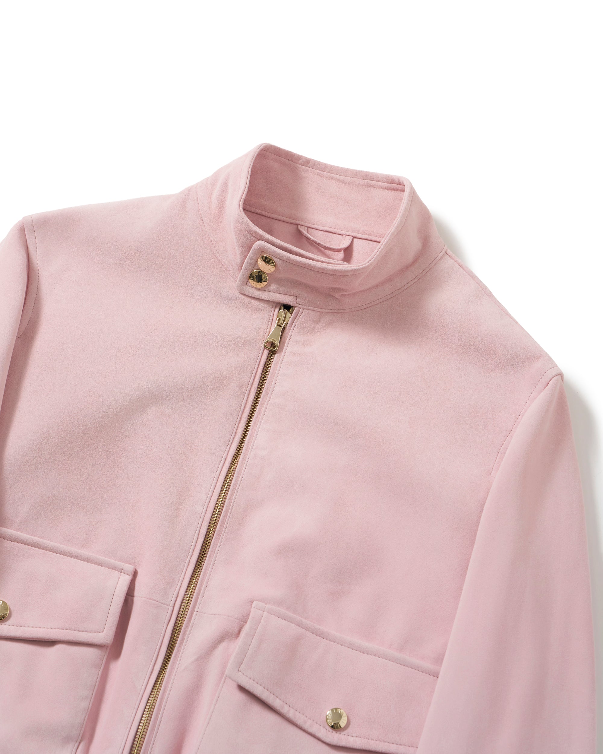 GREYSON（グレイソン） ゴールドZIP ゴートスエード スタンドカラーブルゾン / ベイビーローズ