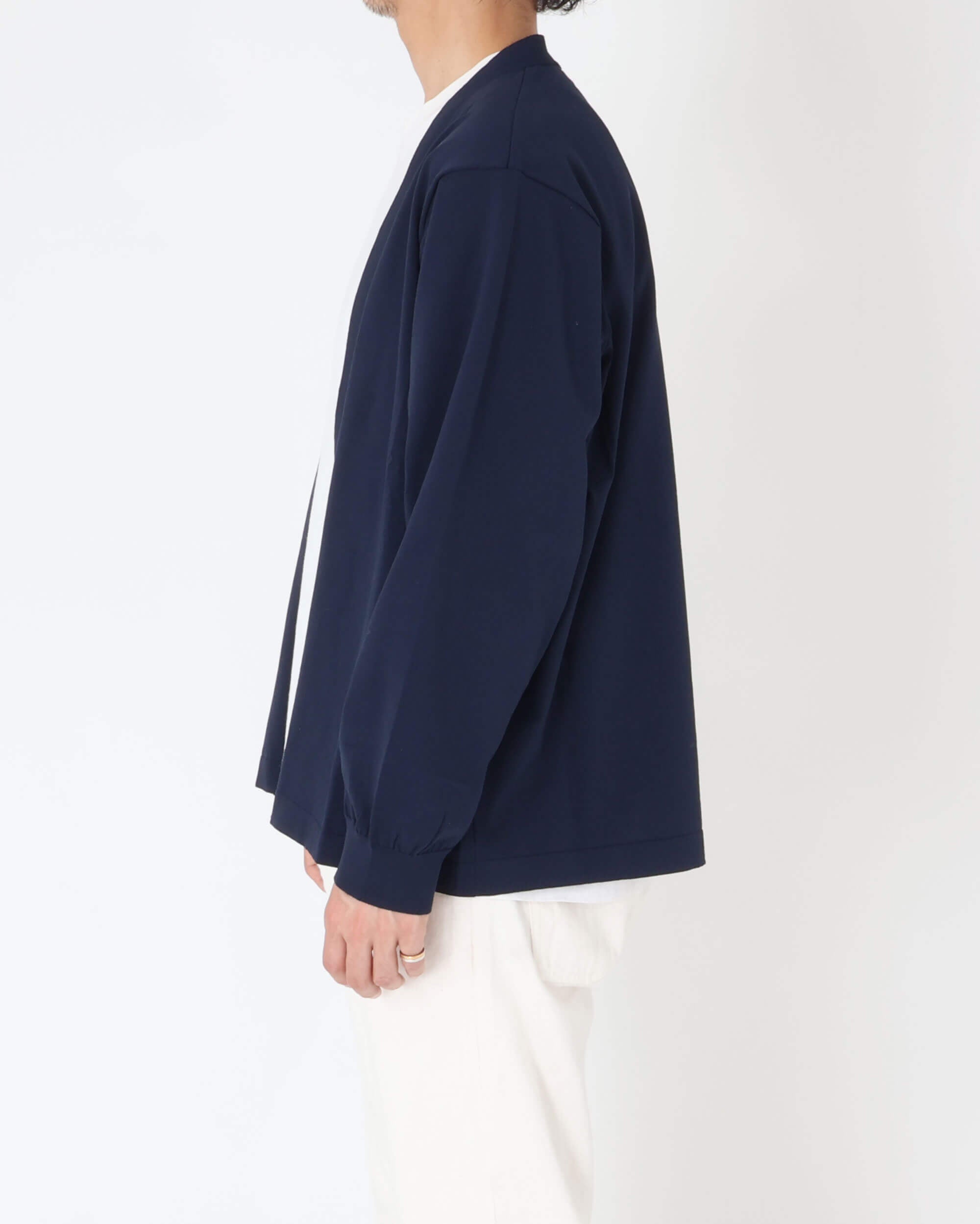 WASHABLE ボタンレス CARDIGAN