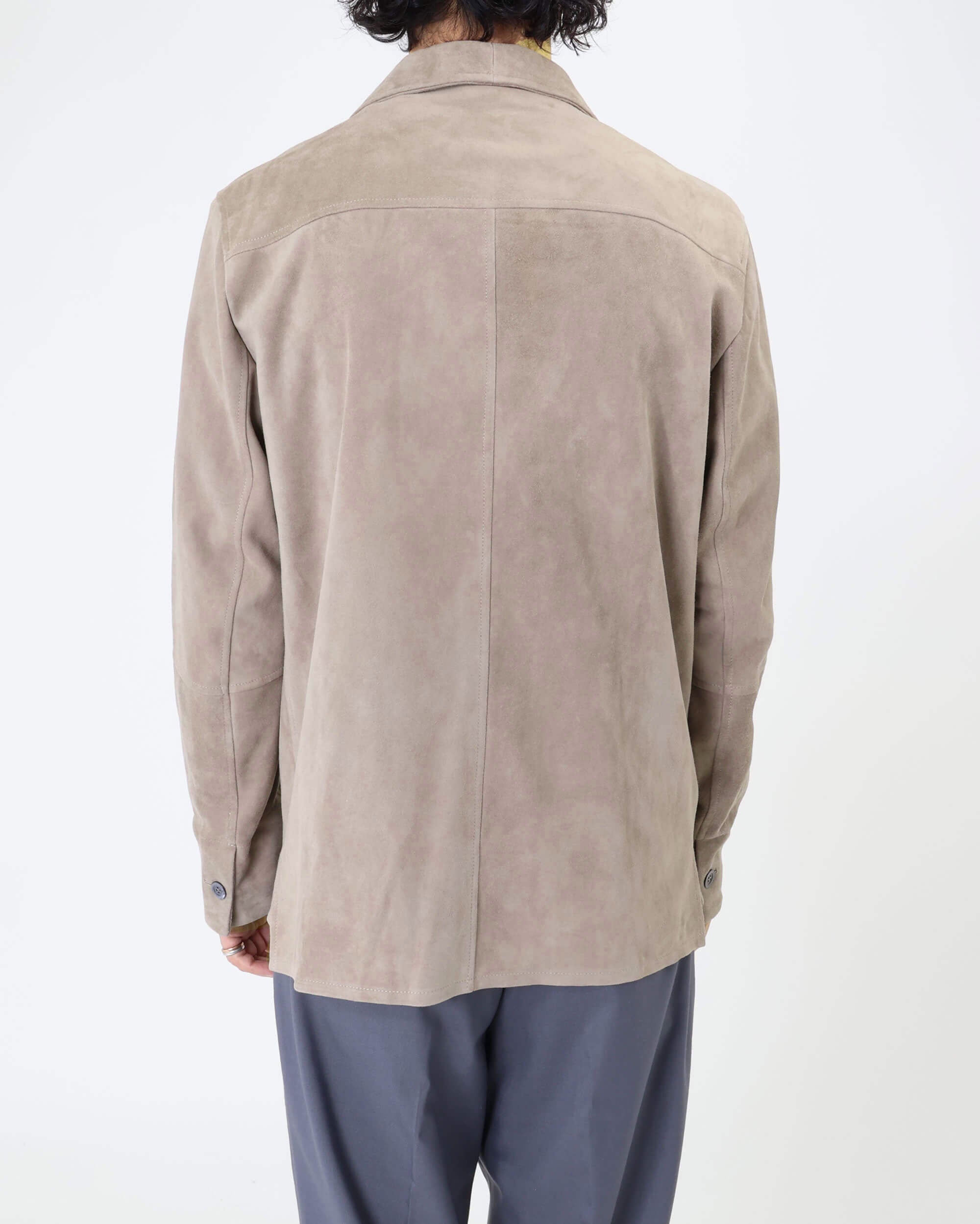 COLE（コール） ゴートスエード アンライニング チョアジャケット / グレージュ