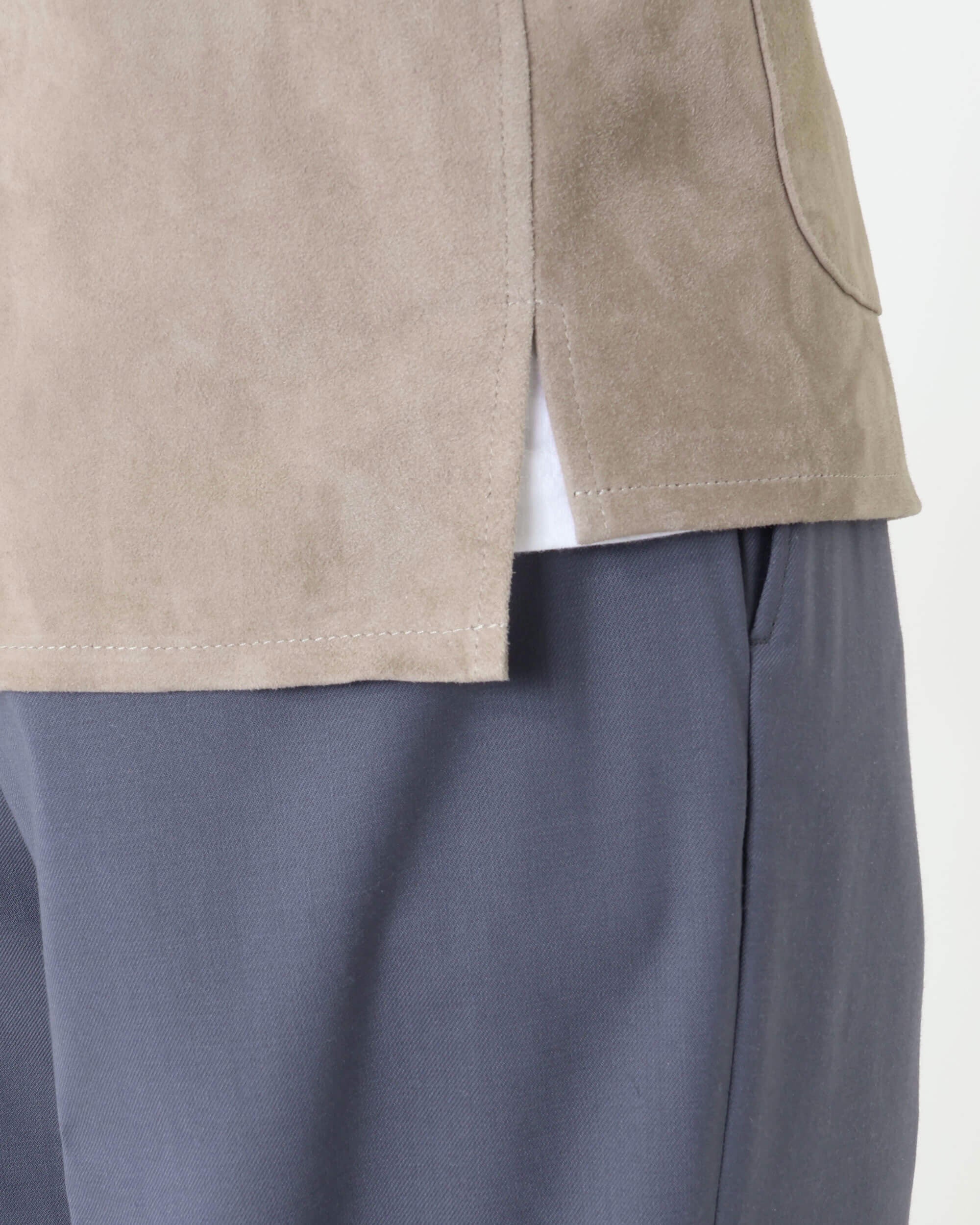 COLE（コール） ゴートスエード アンライニング チョアジャケット / グレージュ