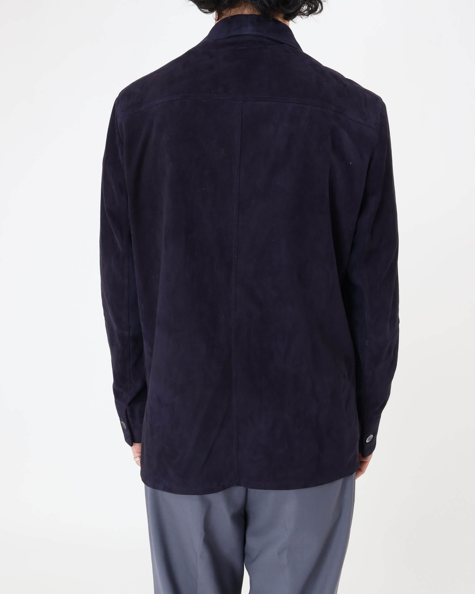 COLE（コール） ゴートスエード アンライニング チョアジャケット / ダークネイビー