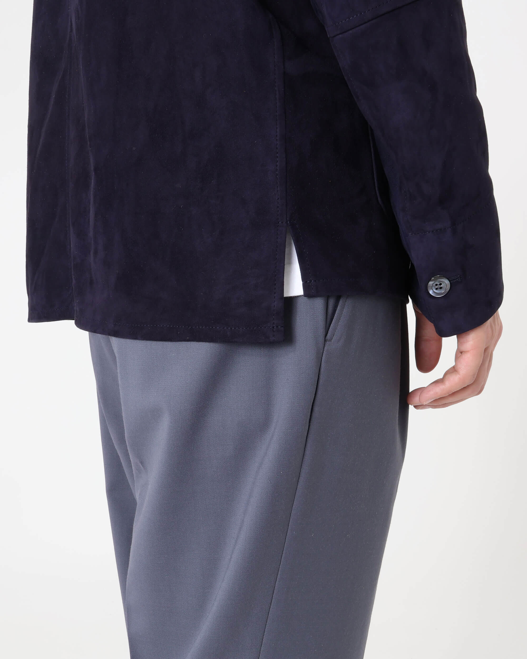 COLE（コール） ゴートスエード アンライニング チョアジャケット / ダークネイビー