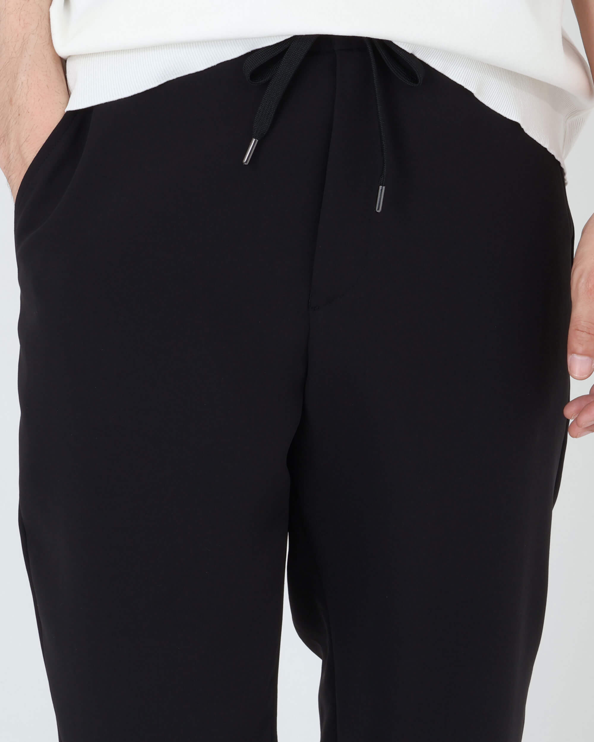 PA-IS-AS-0-006 ドローコードテーパードPANTS / ブラック