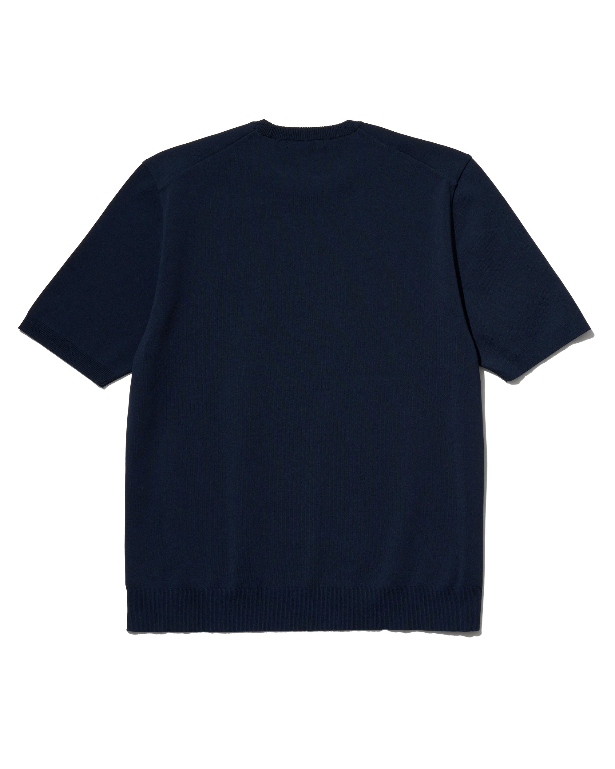 WASHABLE KNIT CREW S/S / ネイビー