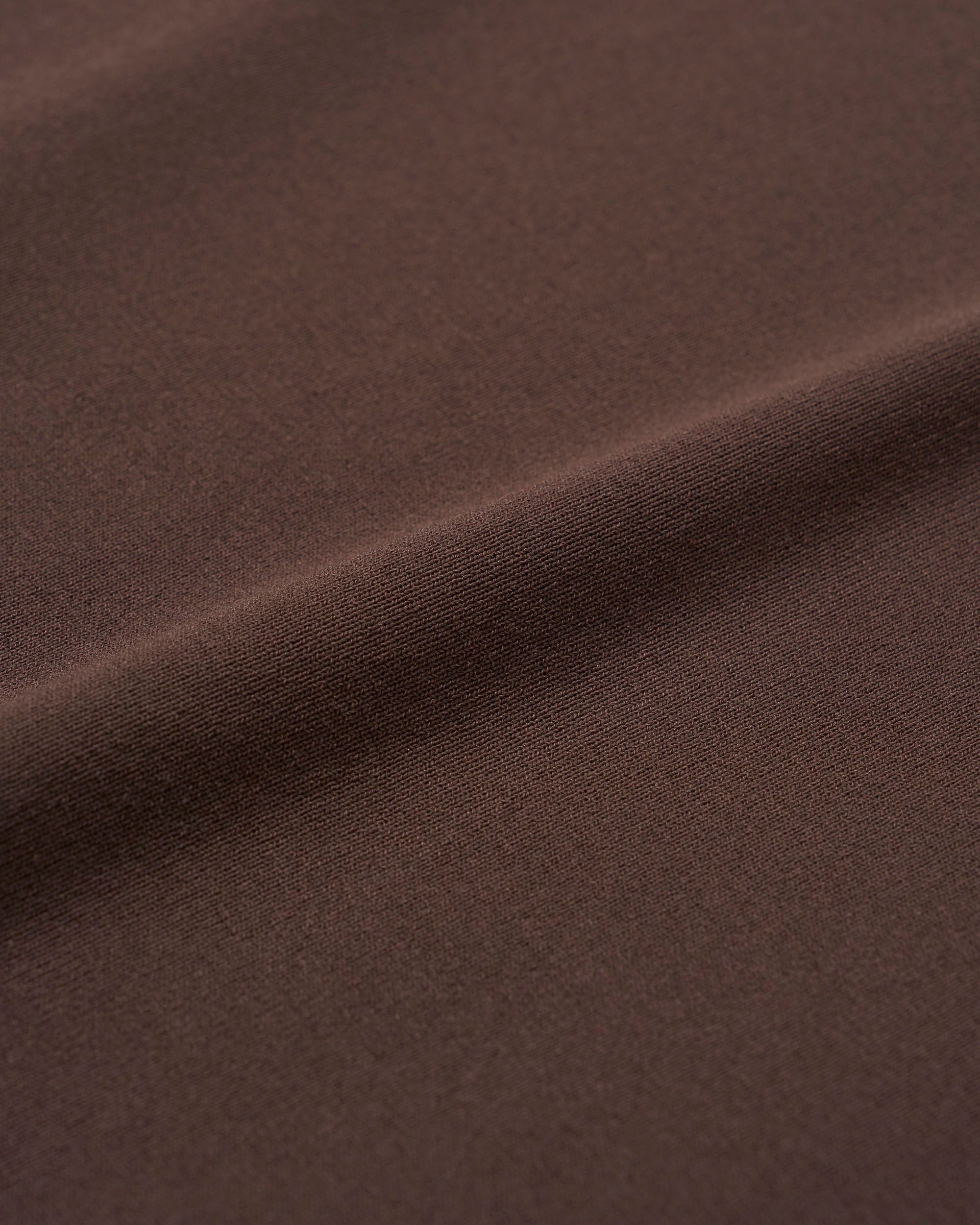 WASHABLE KNIT MOCKNECK L/S / ブラウン