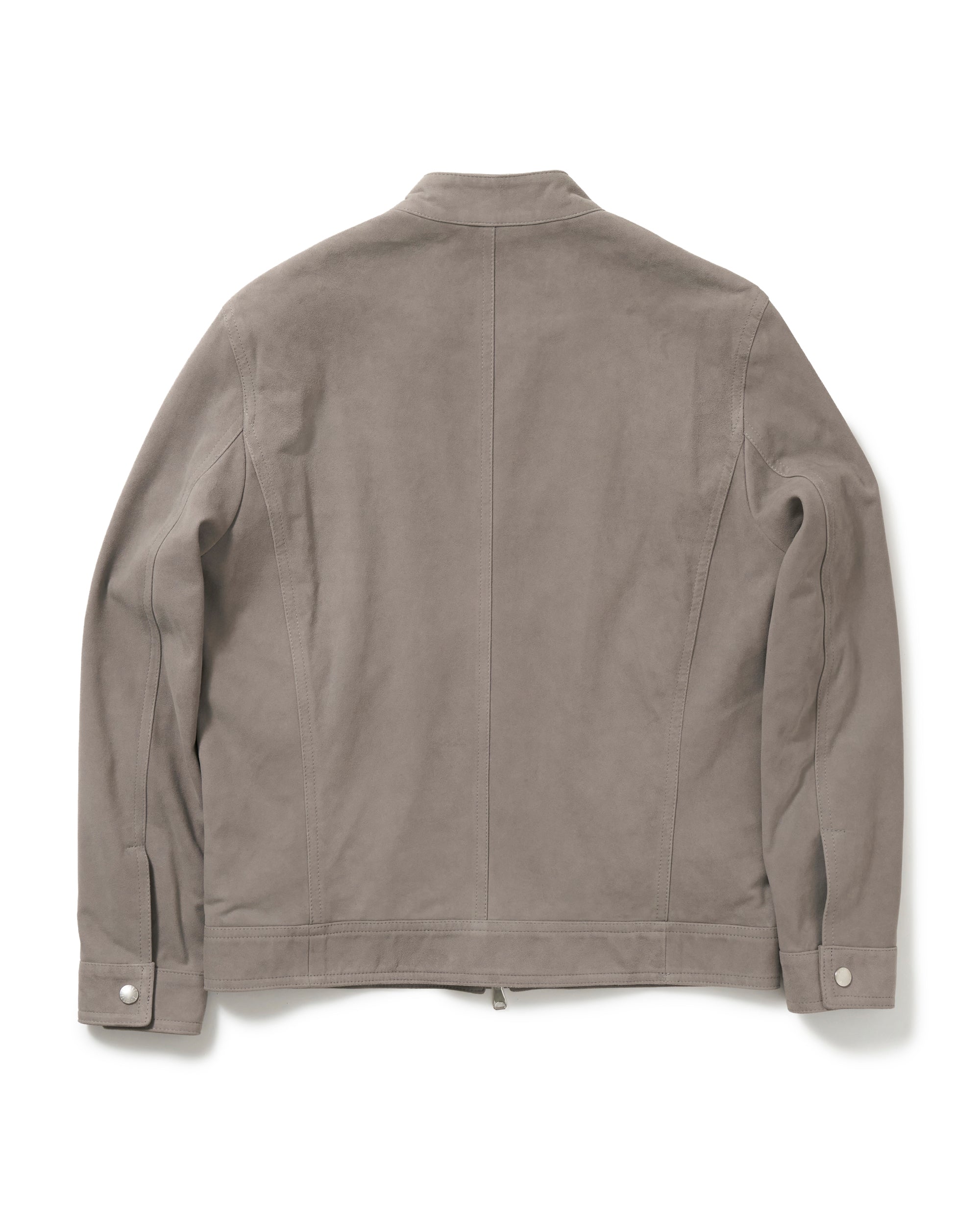 JURI（ユリ） シルバーZIP ゴートスエード シングルライダース / サンドベージュ