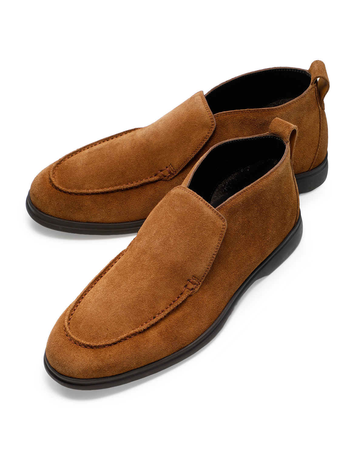 PORTOFINO WINTER スエードモカシンブーツローファー / ライトブラウン
