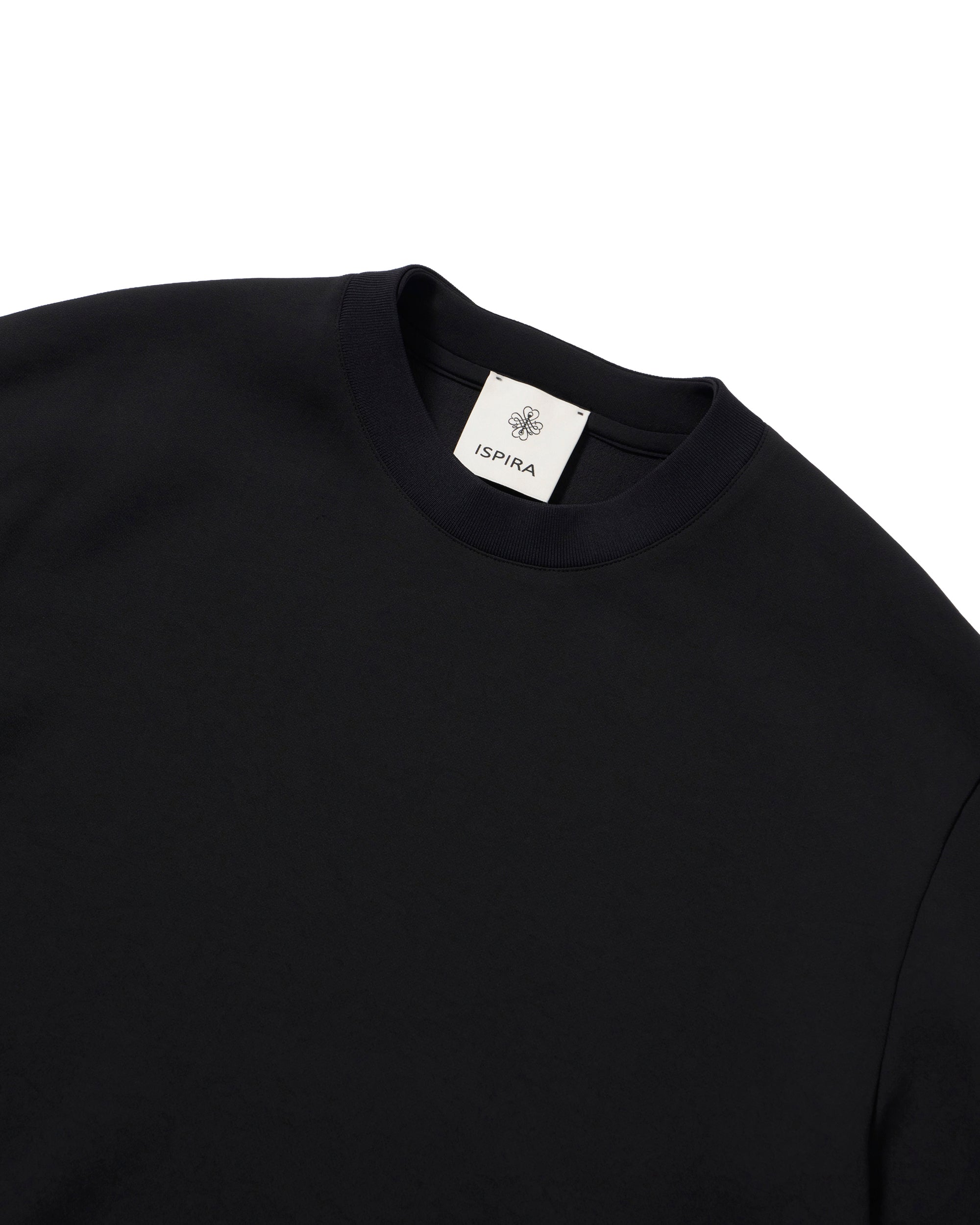 SH-IS-AS-0-009 スウェットライク ロングスリーブT-SHIRT / ブラック